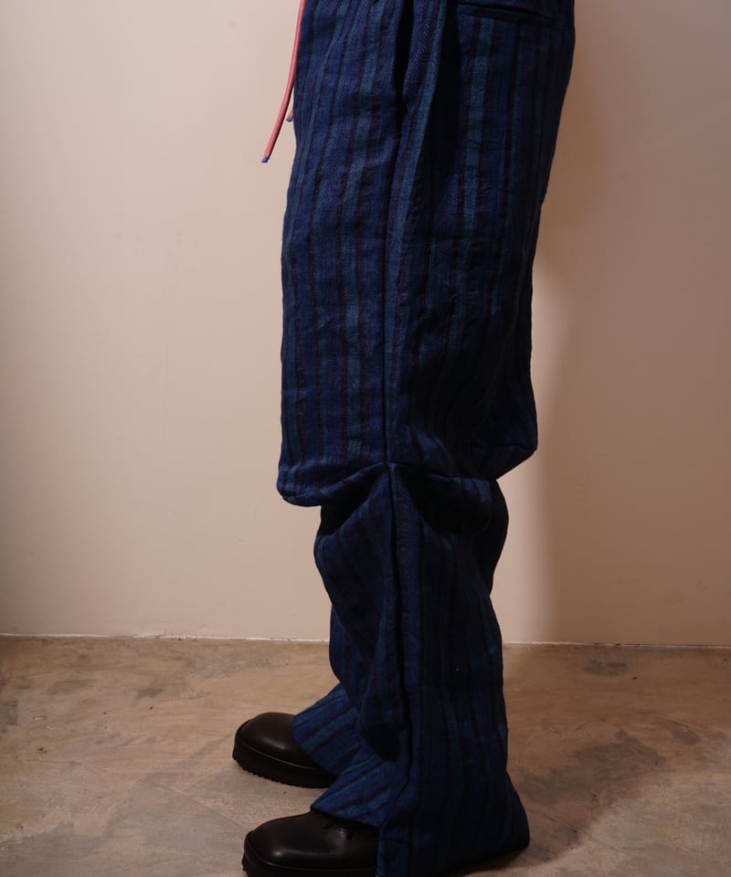OIRA】KNEE ［indigo linen］ | abundantism