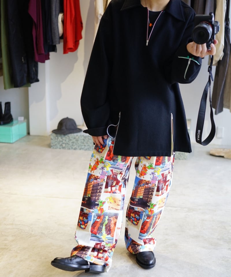 wataru tominaga シースルー WATARU TOMINAGA(ワタルトミナガ) シースルー総柄ワンピース