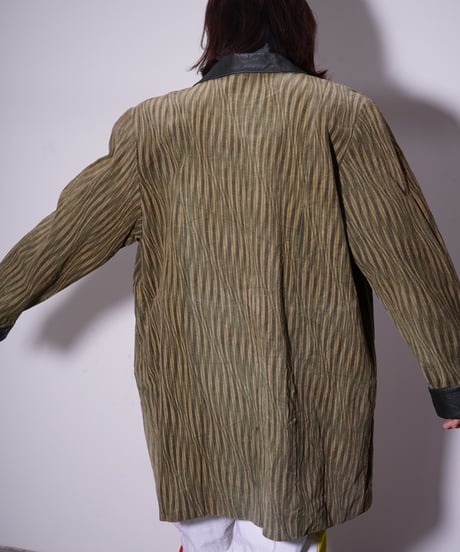【used】90's-00's  pig leather print tailored jacket