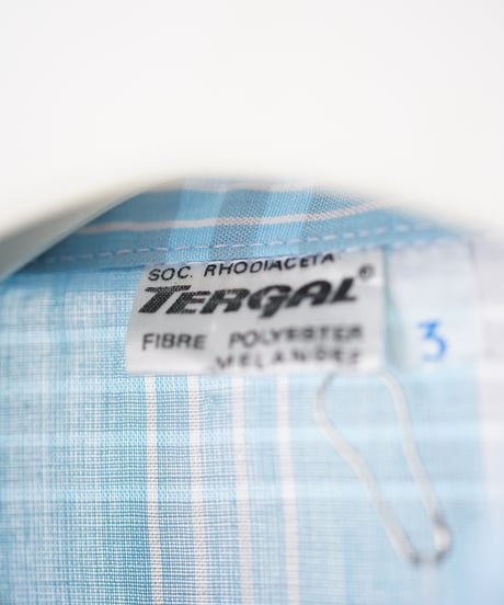 【Vintage】70-80's square cut check shirt