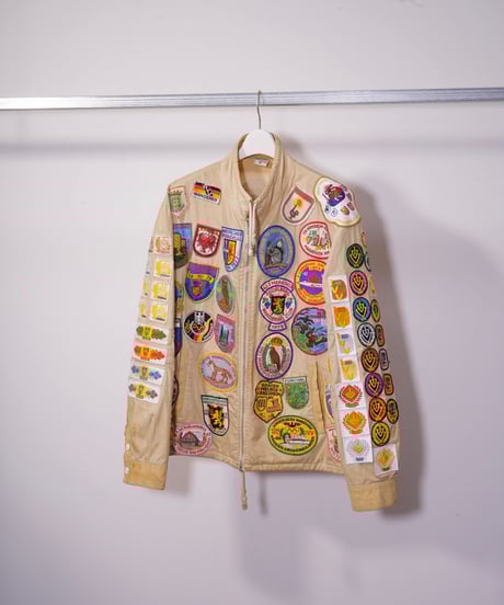【vintage】70's marathon lots of patches jacket
