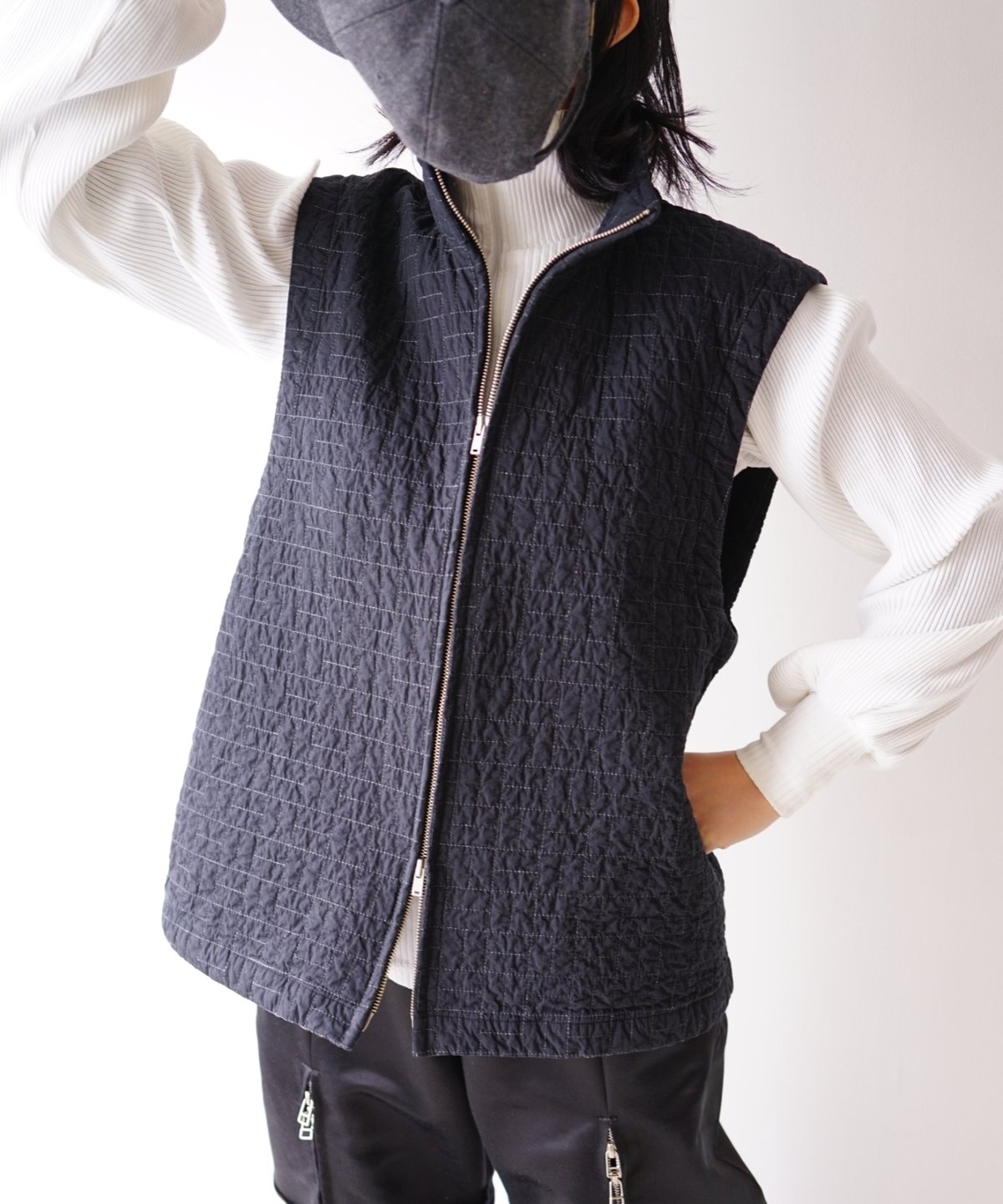 THE HINOKI】Organic Cotton quilting stand colla