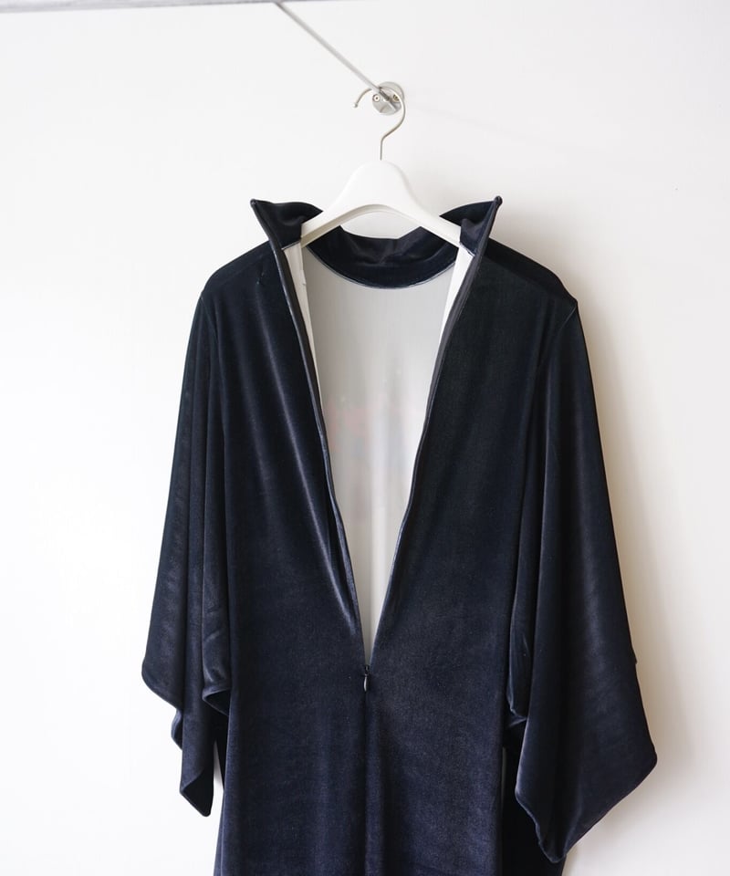 YOHEI OHNO】Band T Velor Dress YOHEI OHNO】Band T Velor Dress