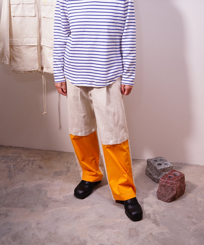 WATARU TOMINAGA】open knee trousers | abundantism