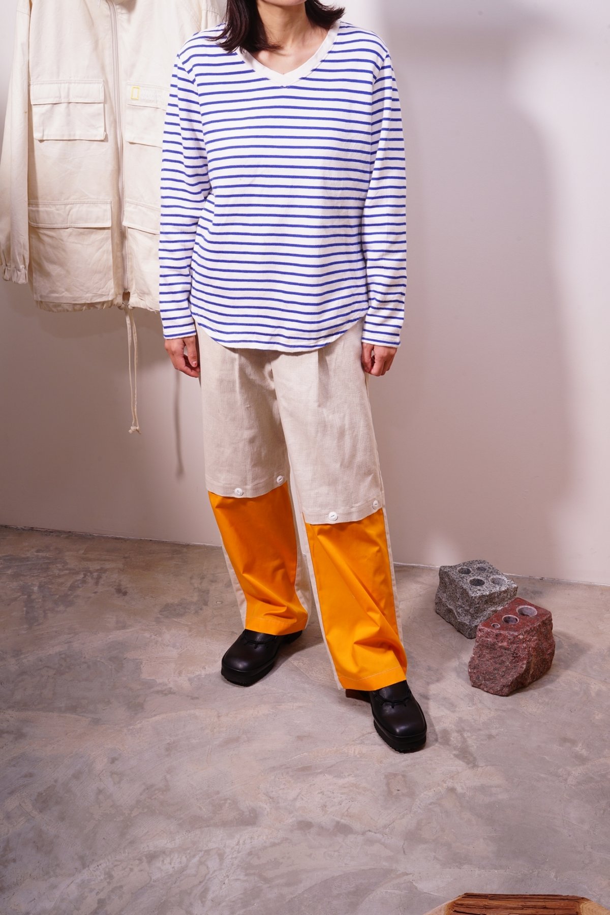 【つき】22AW WATARU TOMINAGA 転写パンツ fit=scale-down,w=1200