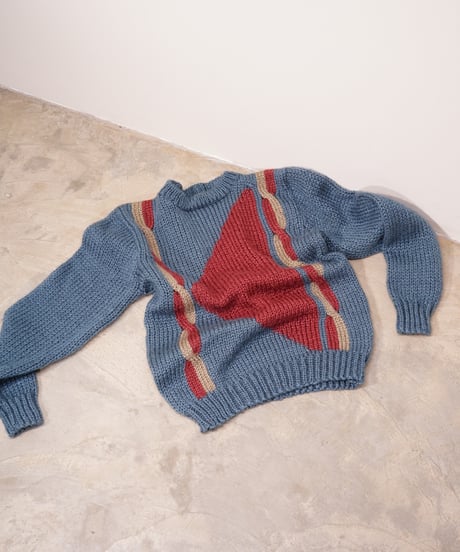 【remake】80's half mock neck sweater
