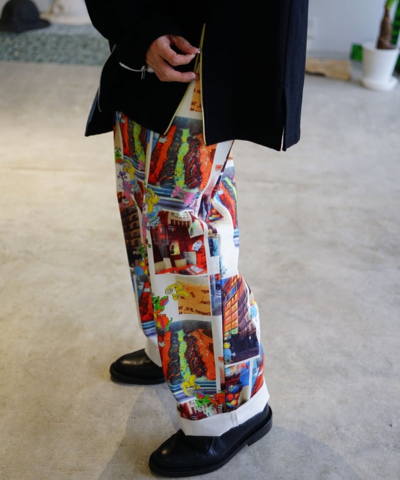 wataru tominaga シースルー WATARU TOMINAGA(ワタルトミナガ) シースルー総柄ワンピース