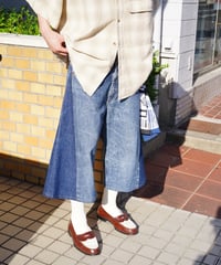 【remake】remake wide shorts denim pants