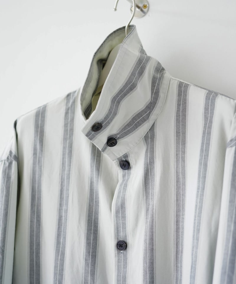 THE HINOKI】Organic Cotton Poplin Stand Collar