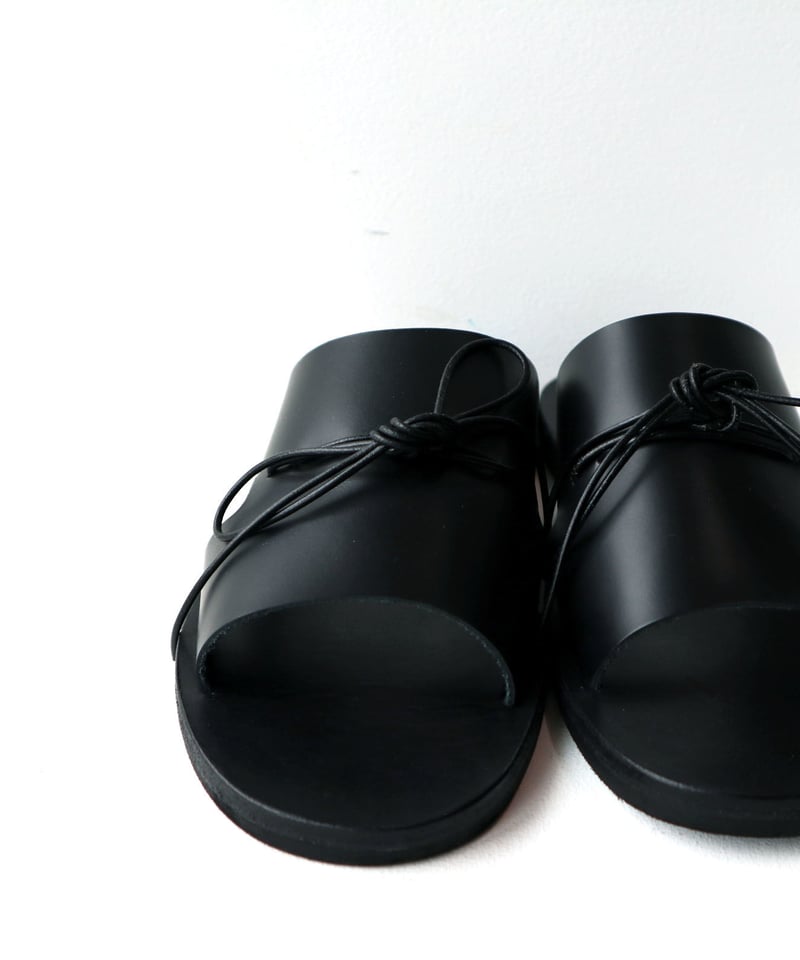 ishmm AD:LIB II レザーサンダル ISHMM】Ad:lib ／LL・3L ／BLACK | abundantism