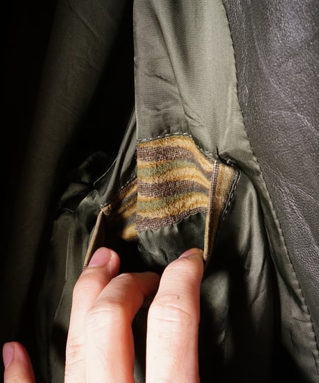 【used】90's-00's  pig leather print tailored jacket