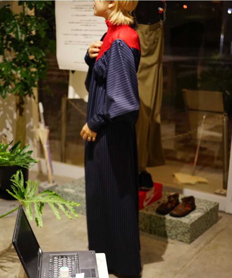 【YOHEI OHNO】Prokofiev stripe ロングワンピース YOHEI OHNO】Prokofiev stripe | abundantism