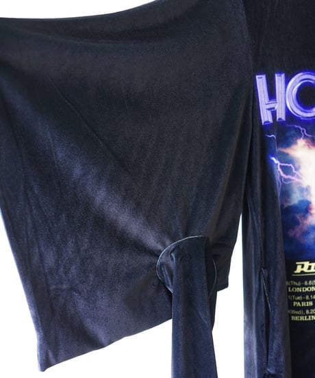 【YOHEI OHNO】Band T Velor Dress "HOWDY"