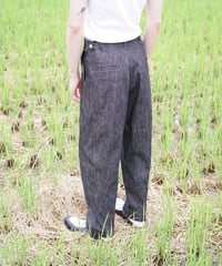 《別注》【mirror may】 "INE" DENIM TROUTHERS / BLACK