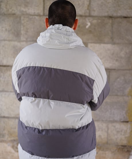 【used】90's ARTIC EXPLORER reversible border down jacket
