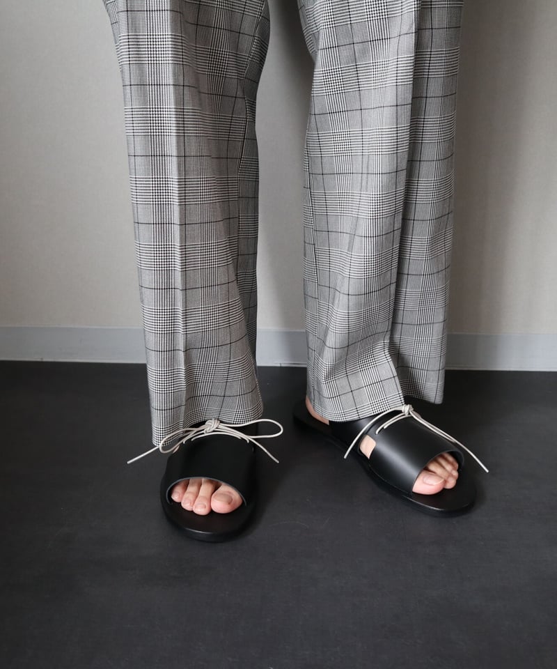 ishmm AD:LIB II レザーサンダル ISHMM】Ad:lib ／LL・3L ／BLACK | abundantism