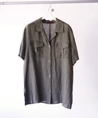 【Vintage】Italy open collar tailored shirt
