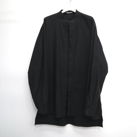 【THE HINOKI】 OG cotton  stand collar shirt  ［black］