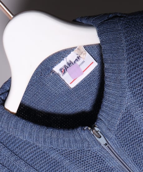 【Vintage】80's Italy DAMART zip up sweater