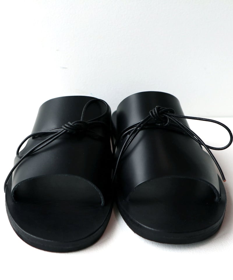 ishmm AD:LIB II レザーサンダル ISHMM】Ad:lib ／BLACK size S (22.5〜23.0) | abu