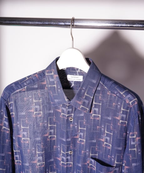 【Vintage】80's France sheer shirt