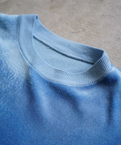 【used】90's Blue sky velours sweat