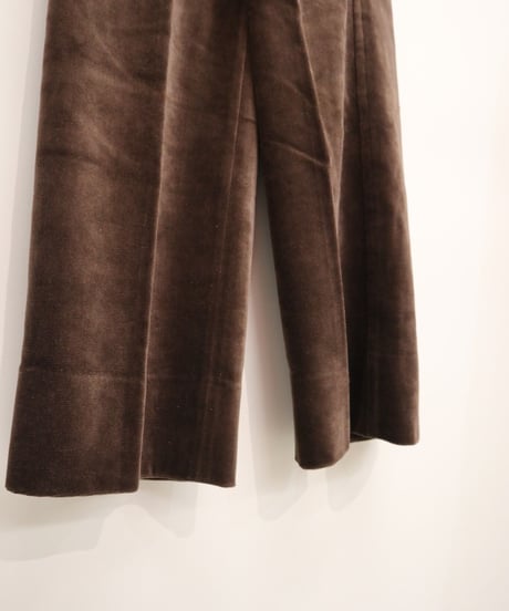 【remake】waist wrap remake belt velvet pants