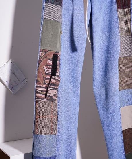 【remake】Levi's 501xx west wrap remake denim pants ~patch work~