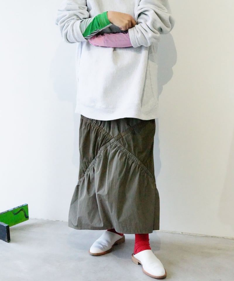 YOHEI OHNO】XX skirt [khaki] | abundantism