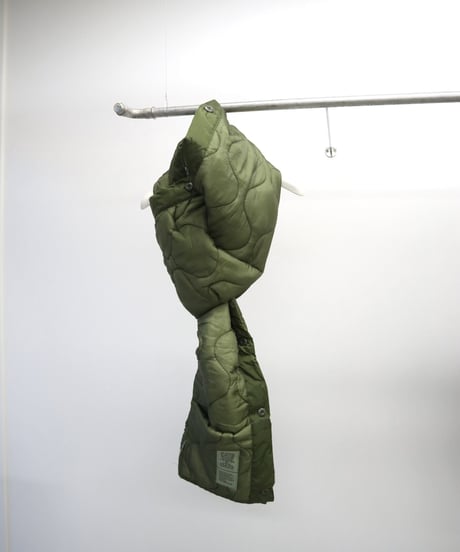 【remake】remake quilting BIG muffler   [khaki]