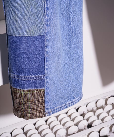 【remake】Levi's 501xx west wrap remake denim pants ~patch work~