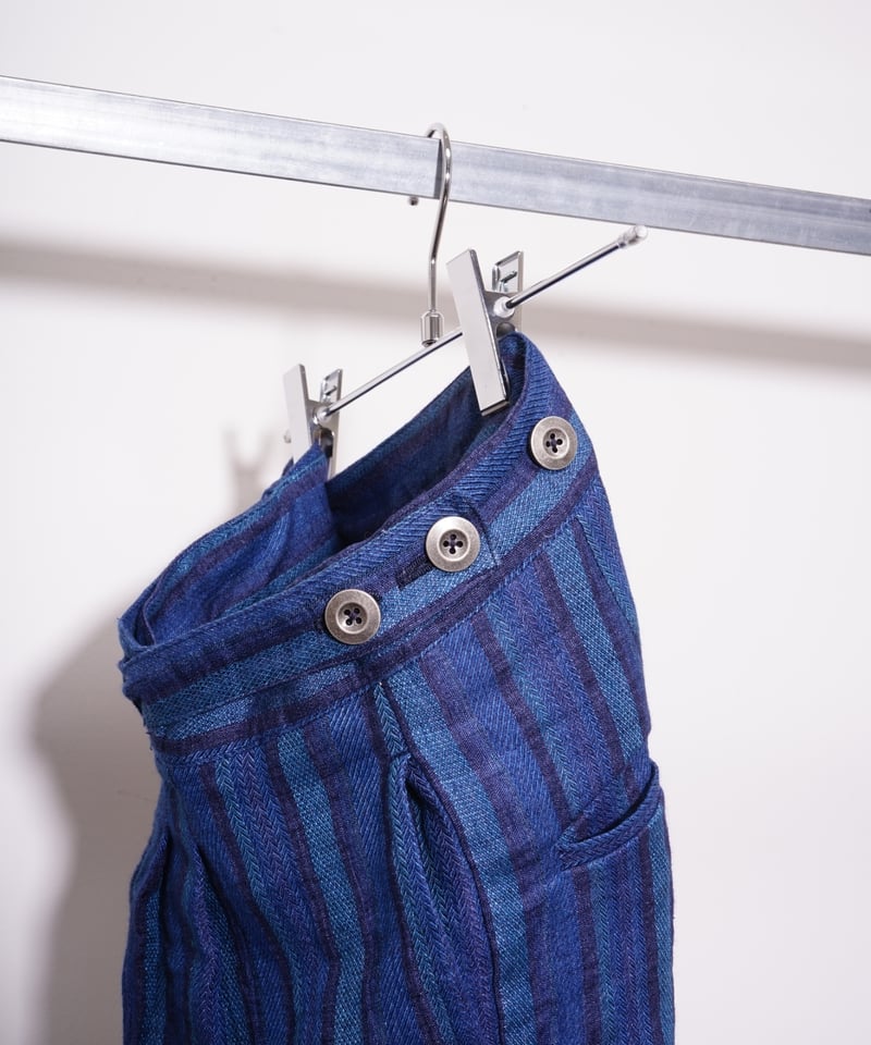 OIRA】GURKHA HAKAMA ［indigo linen］ | abundantism