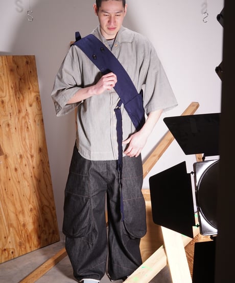 【TÍSCAR ESPADAS】 THE EMPTY BOTLE BAG  #navy