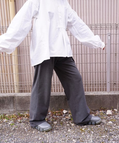 【vintage】00's women slacks with belt ribbon