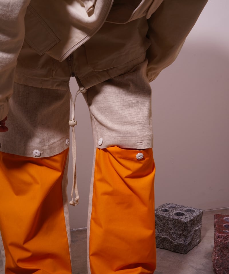 WATARU TOMINAGA】open knee trousers | abundantism