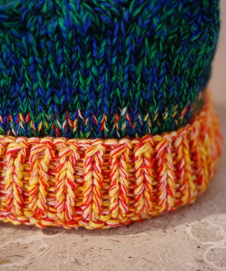 【WATARU TOMINAGA】TSUNO knit beanie ［mulch color］