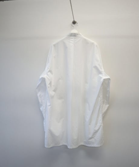 【THE HINOKI】OG cotton  stand collar shirt  ［white］