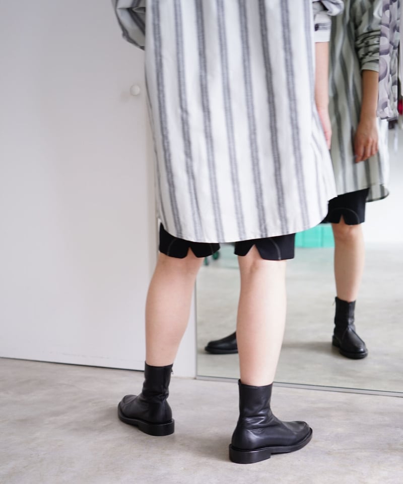 THE HINOKI】Organic Cotton Poplin Stand Collar