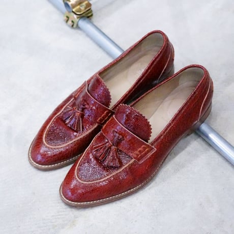 【used】90's J.CREW Tassel Loafer  -made in italy-