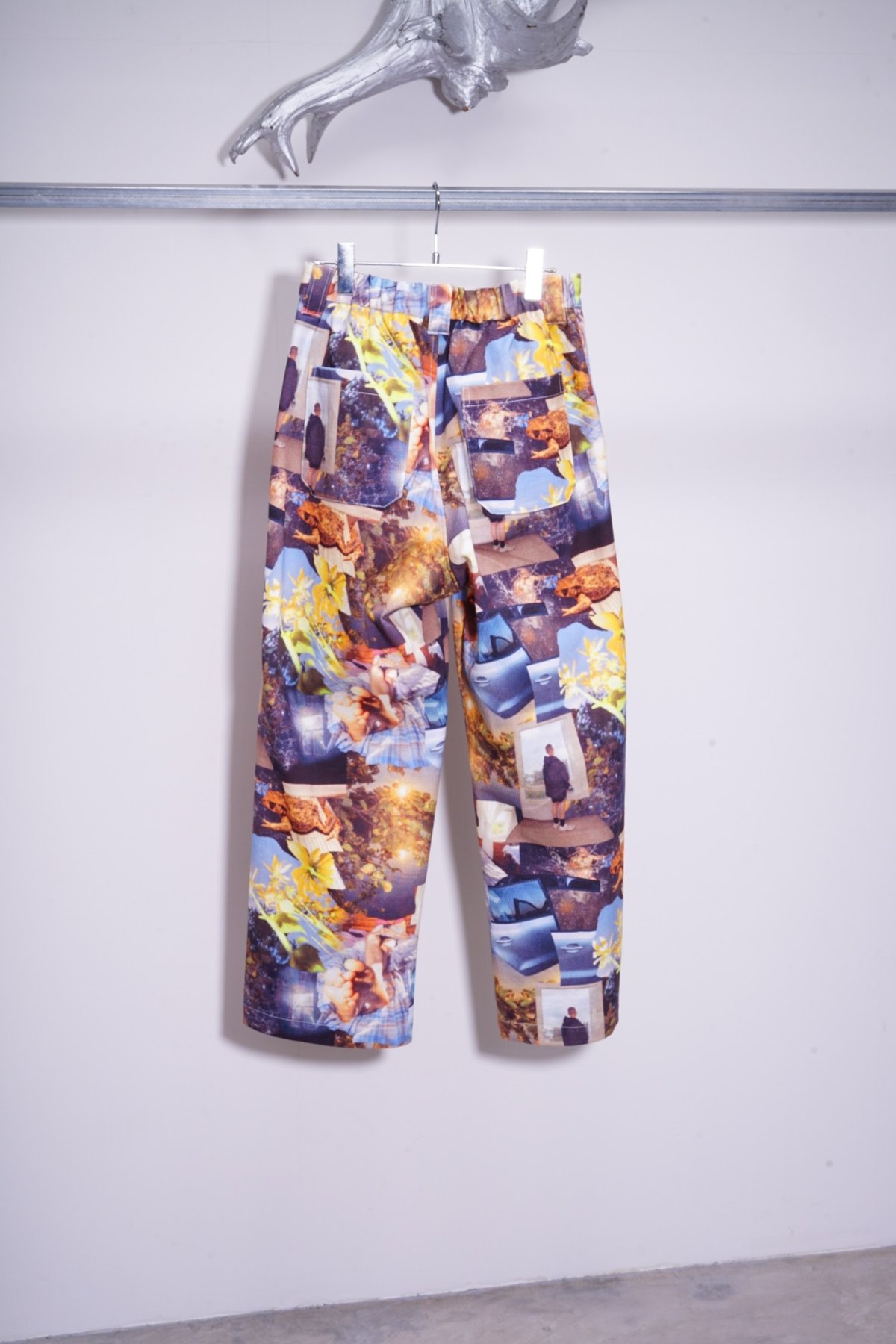 WATARU TOMINAGA ワタルトミナガ パンツ 安全ピン WATARU TOMINAGA single pleat trousers・safety pin&star - tity