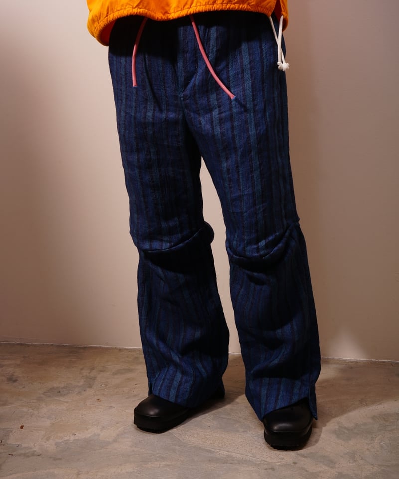 oira KNEE リネンパンツ OIRA】KNEE ［indigo linen］ | abundantism