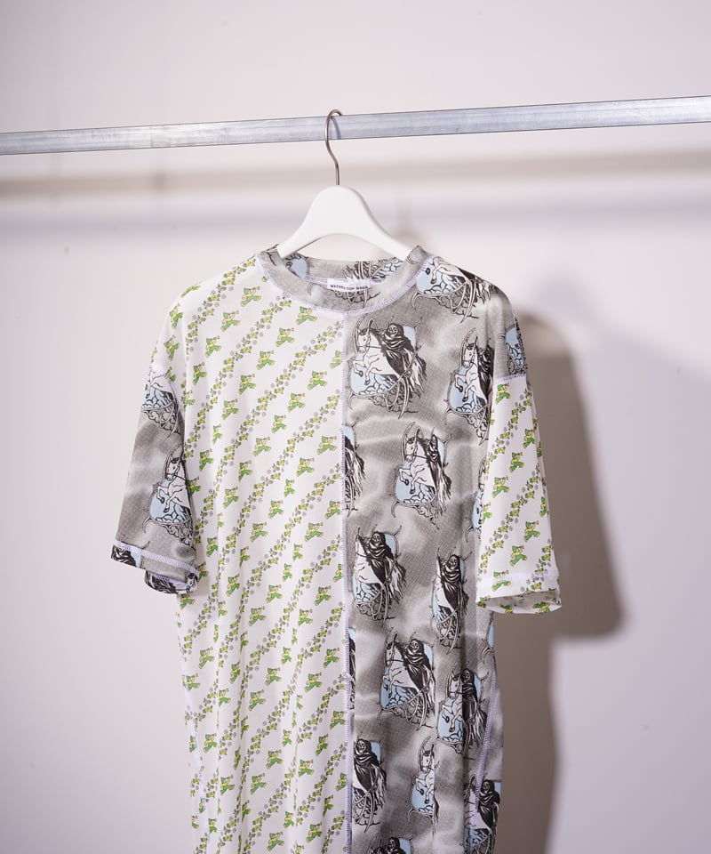 wataru tominaga フラワーシャツ WATARU TOMINAGA】Powernet T-shirt Dress | abund