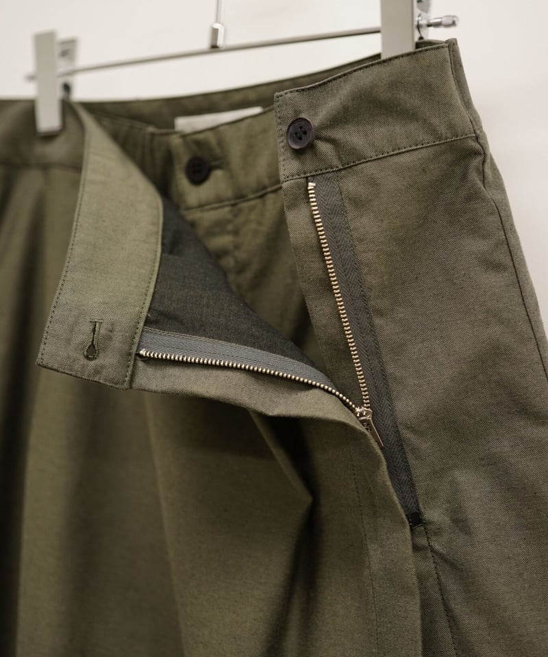 THE HINOKI】Organic Cotton Twill Skirt Pants [k THE HINOKI】Organic Cotton Twill Skirt Pants [k