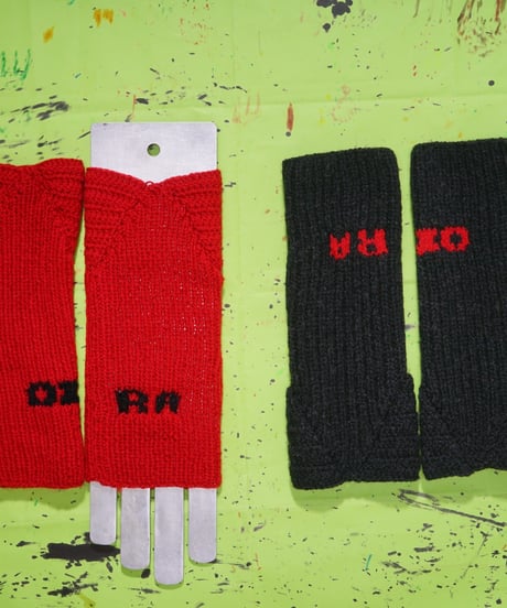 【OIRA】palm glove  RED／BLACK