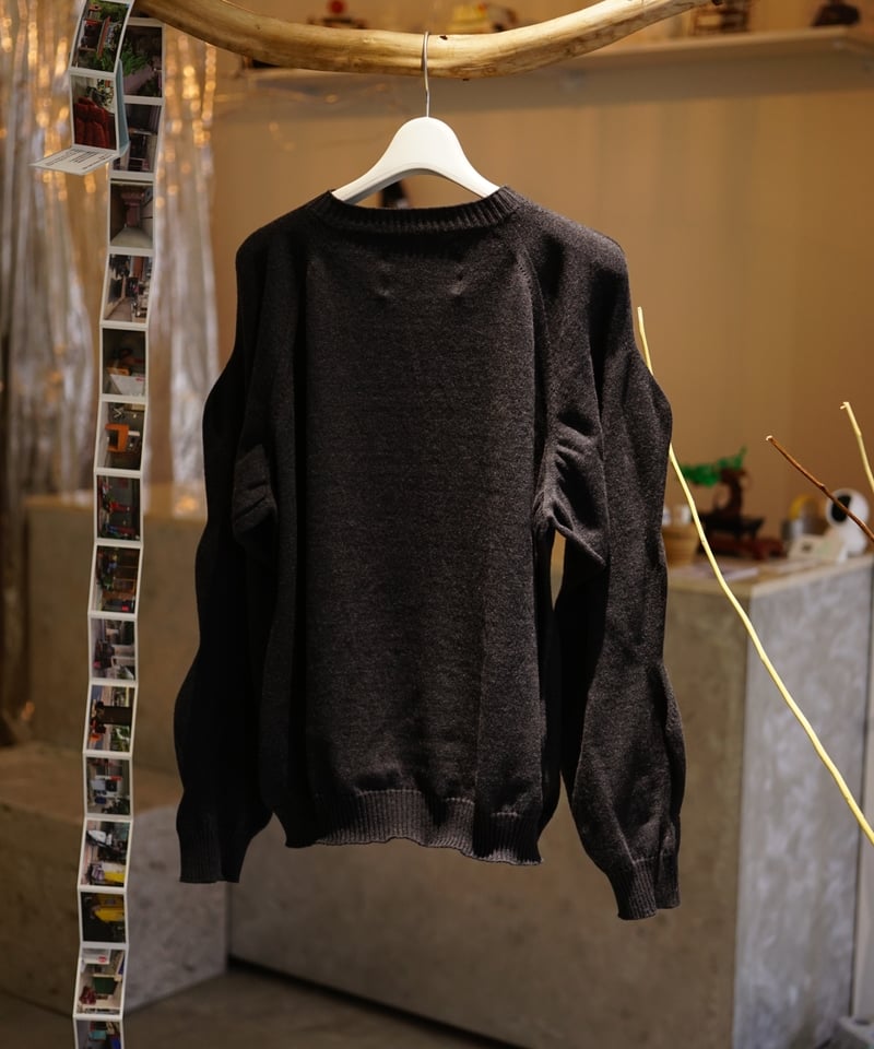 A MACHINE】24-sloppy sweater / black | abundantism