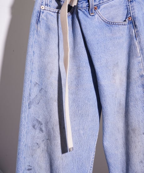 【remake】Levi's 501 west wrap remake denim pants ~knee repair~