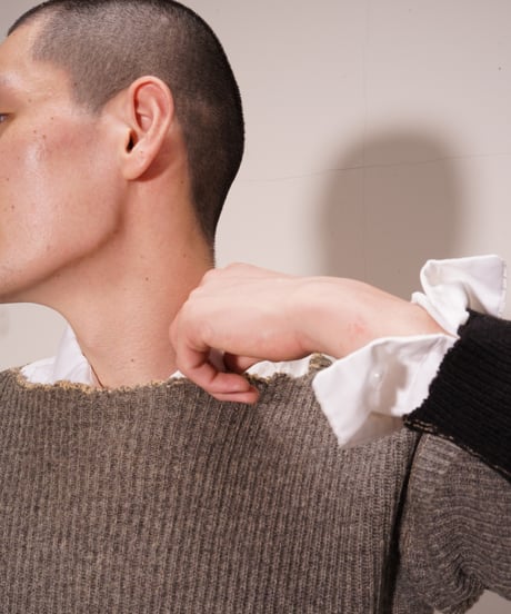 【Vintage】hand knit sweater