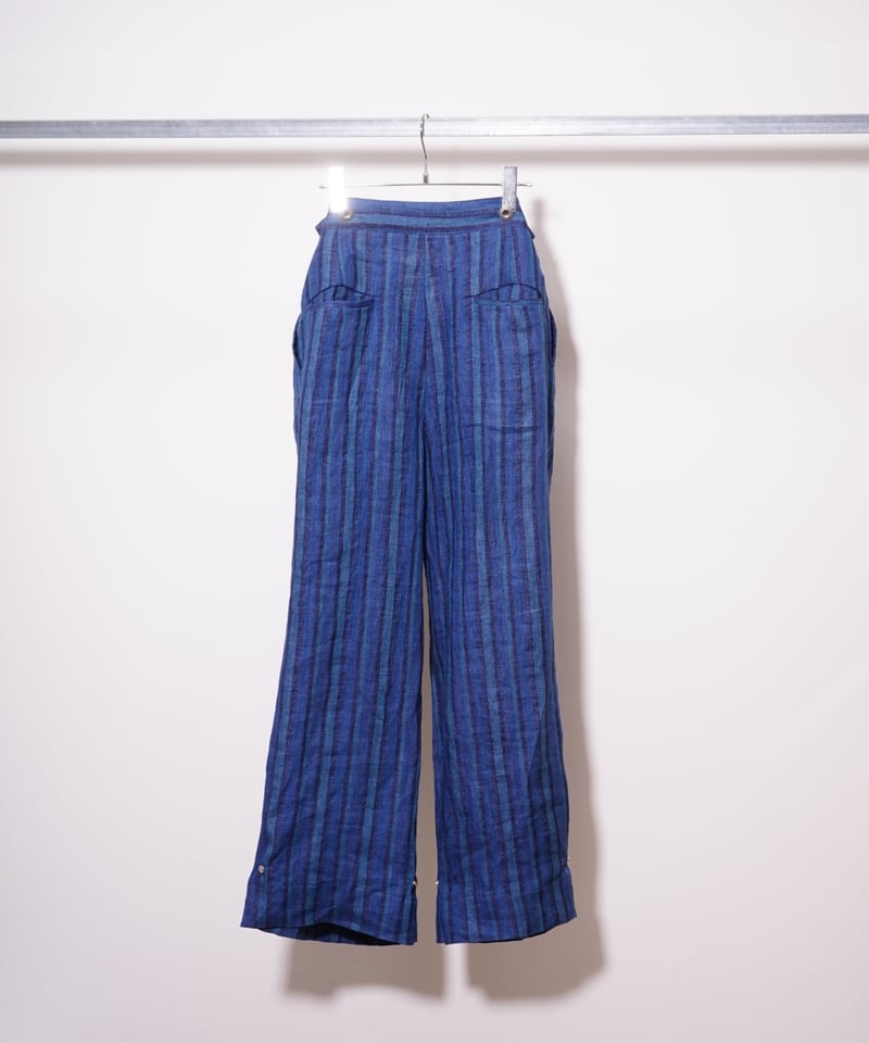 OIRA】GURKHA HAKAMA ［indigo linen］ | abundantism