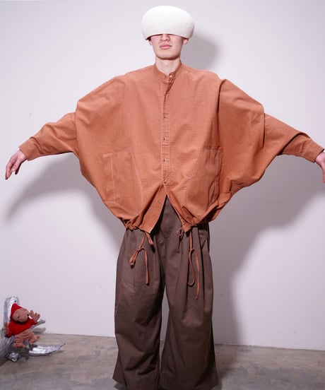 【YIFAT FINKELSHTEIN】SHEMESH／orange brown／XS