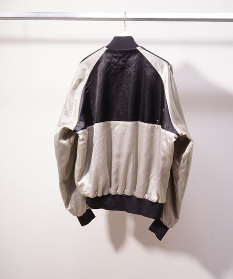 【used】80's satin stadium jacket